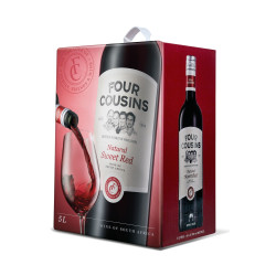 Four cousins sweet red wine cask 3litres