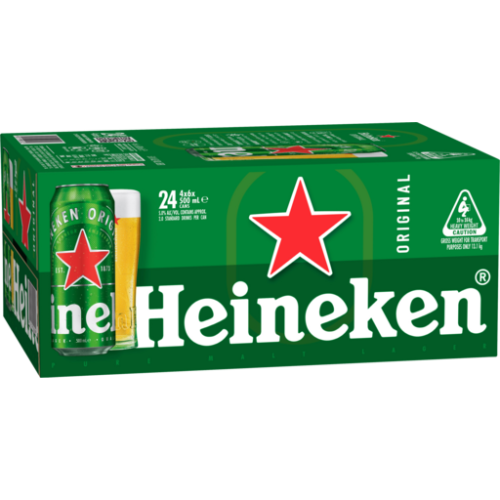 Heineken cans 1 carton- 24 pieces